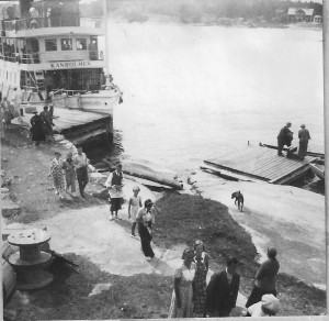 Kanholmen vid bryggan 1936